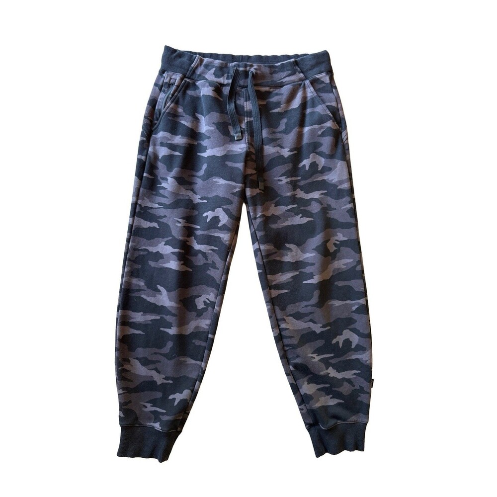 Athleta Women's M Black Gray Camo Triumph Printed Joggers Sweatpants 982970-00